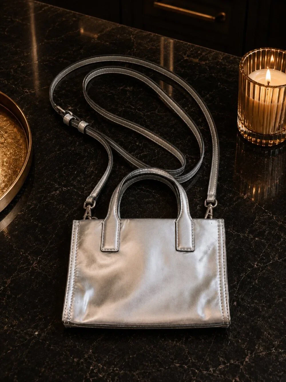 Tory Burch Ella Micro Metallic Tote